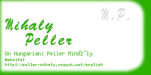 mihaly peller business card